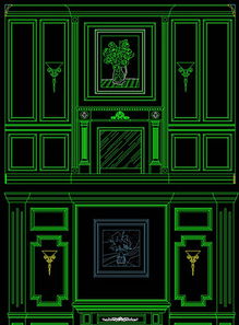 卡尔凯旋全屋定制 电视沙发背景墙整木标准模平面设计图CAD图纸下载指南